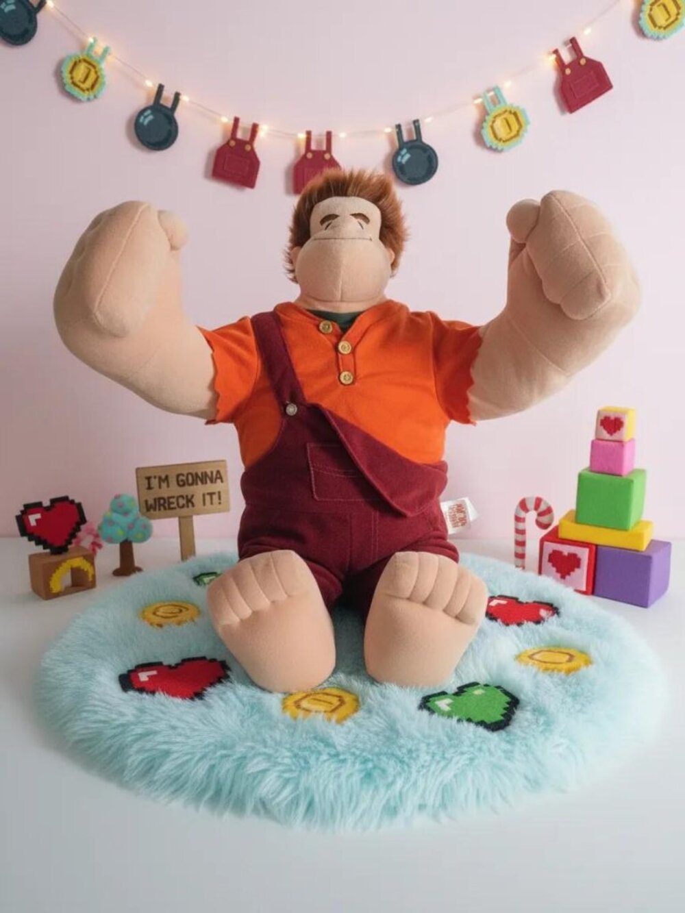 Thinkway Toys -Talking Disney  22" Plush Wreck-It Ralph Stuffed Toy (55 cm)